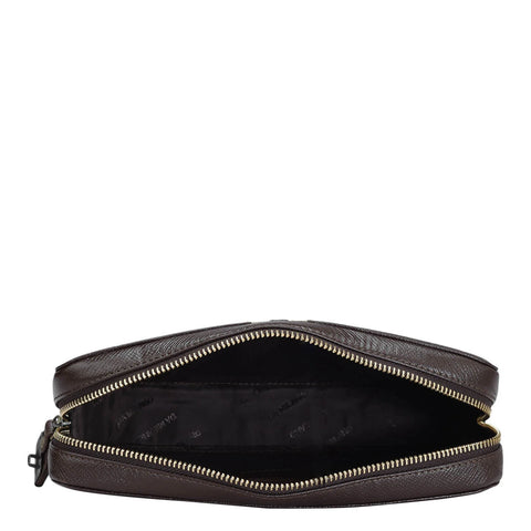 Franzy Leather Multi Pouch - Chocolate