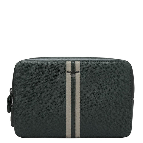 Franzy Leather Multi Pouch - Petrol Green