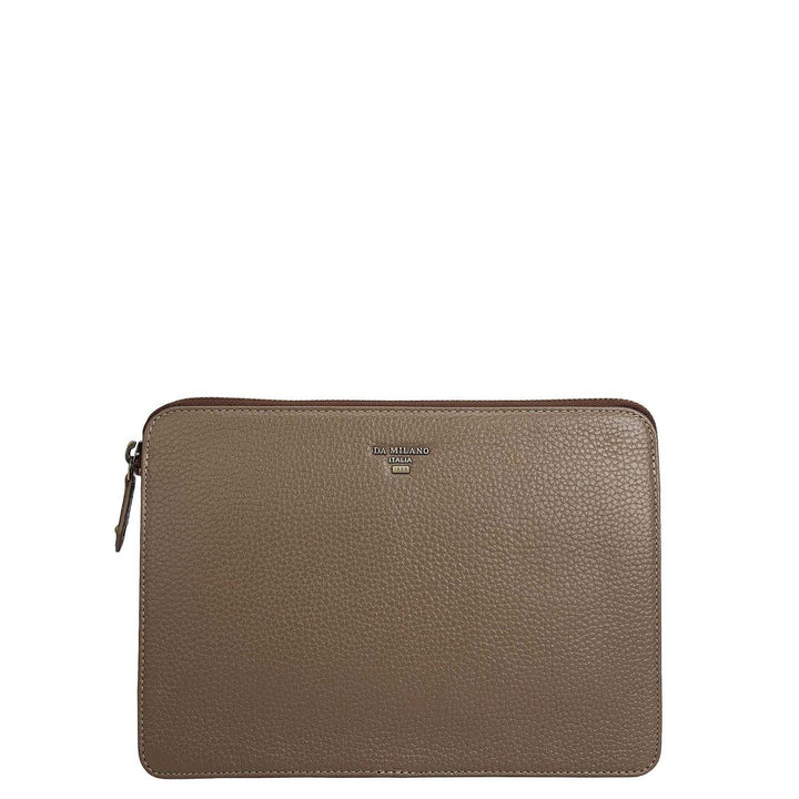Wax Leather Multi Pouch - Smoke Grey