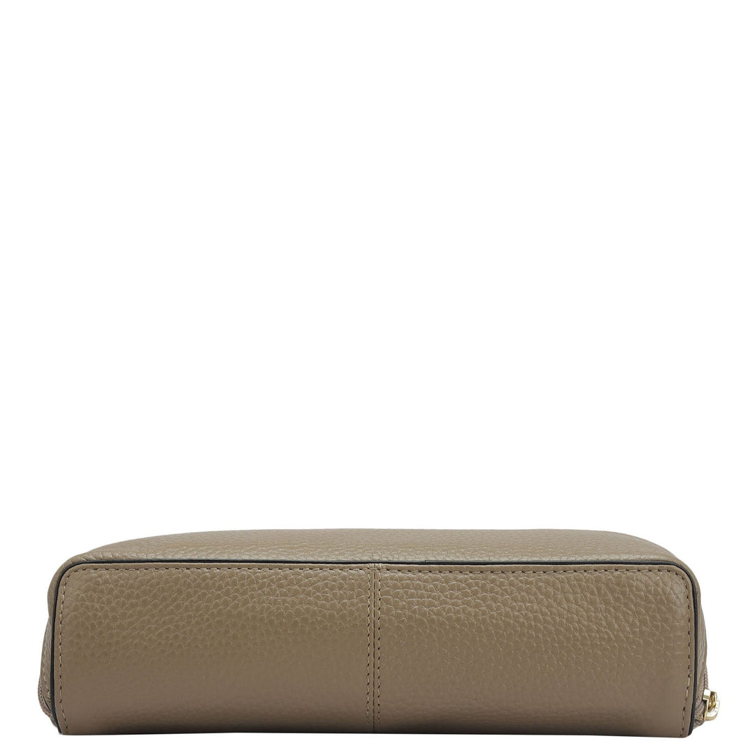 Wax Leather Multi Pouch - Greyish Taupe