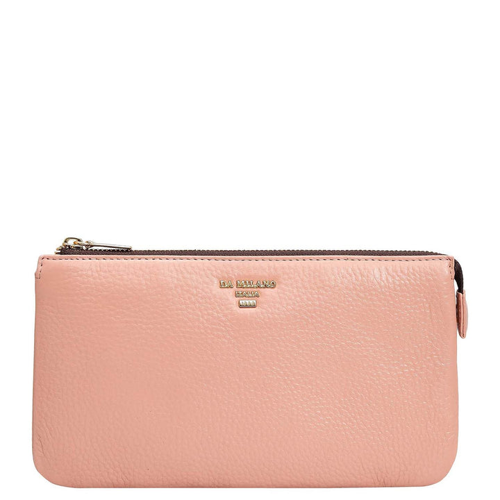 Wax Leather Multi Pouch - Feather