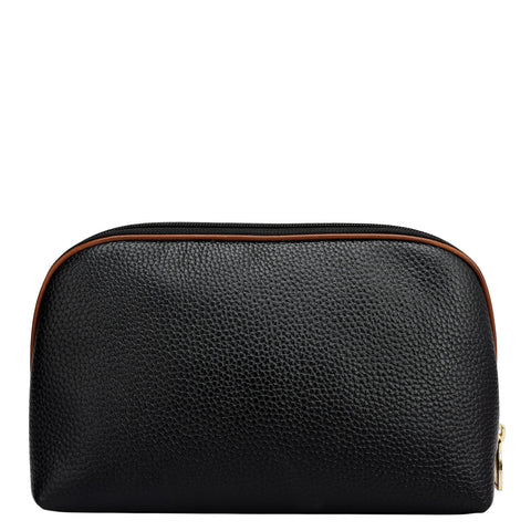 Wax Leather Multi Pouch - Black