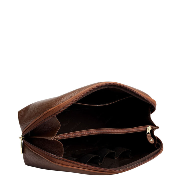 Wax Leather Multi Pouch - Espresso