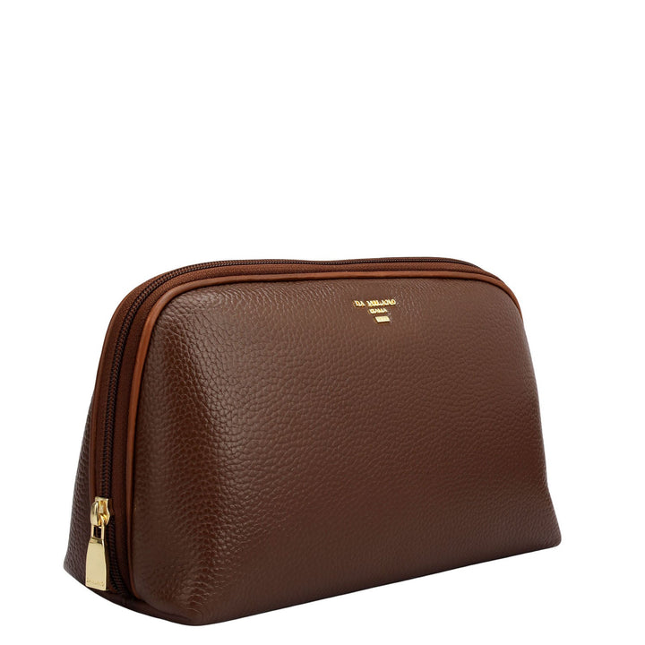 Wax Leather Multi Pouch - Espresso