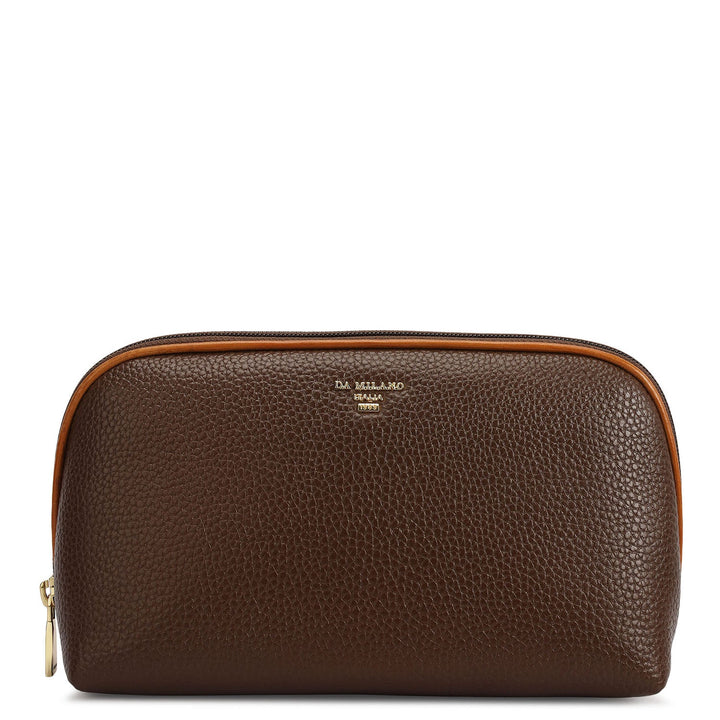 Wax Leather Multi Pouch - Mocha