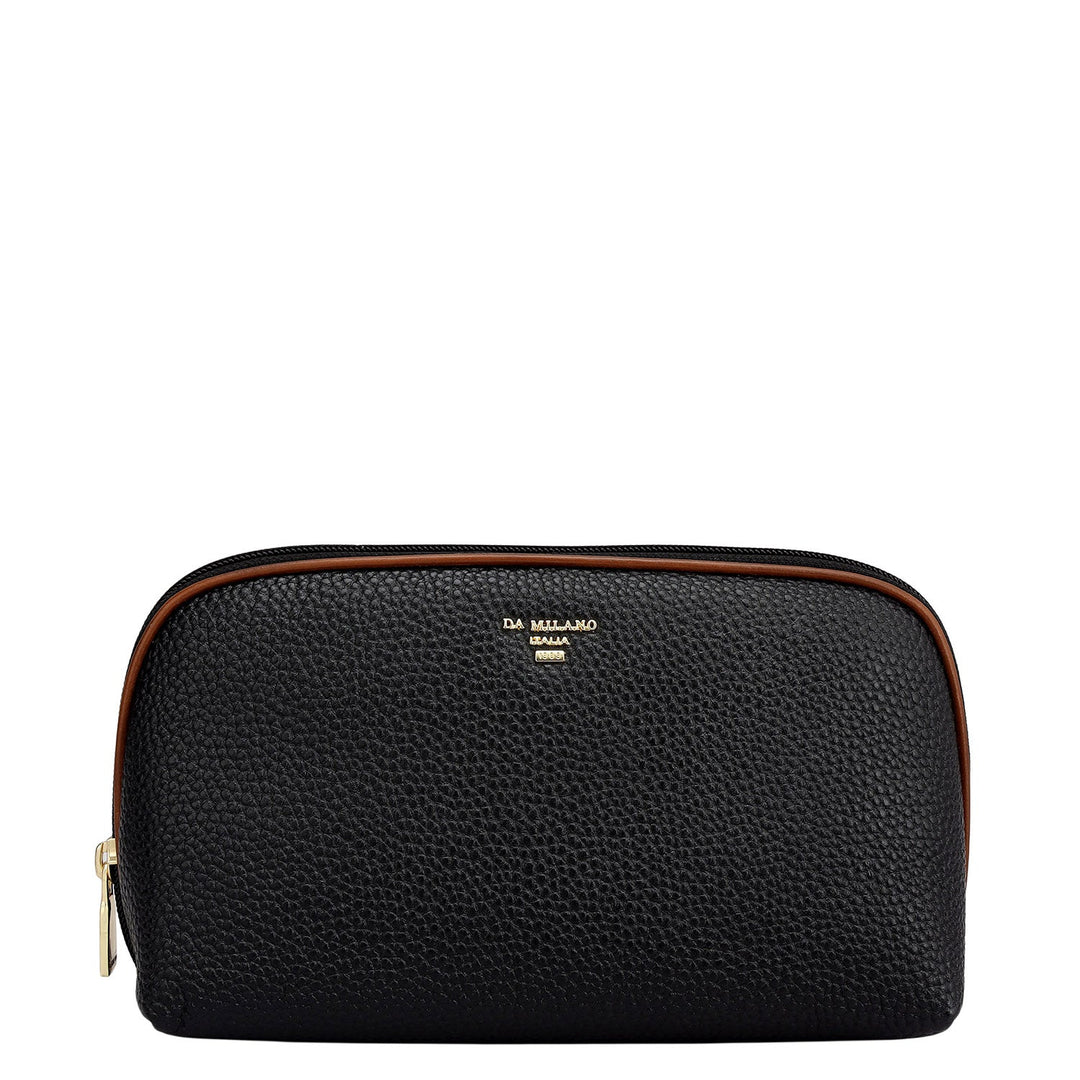Wax Leather Multi Pouch - Black