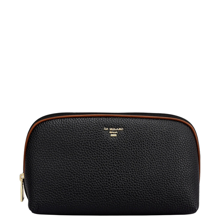 Wax Leather Multi Pouch - Black