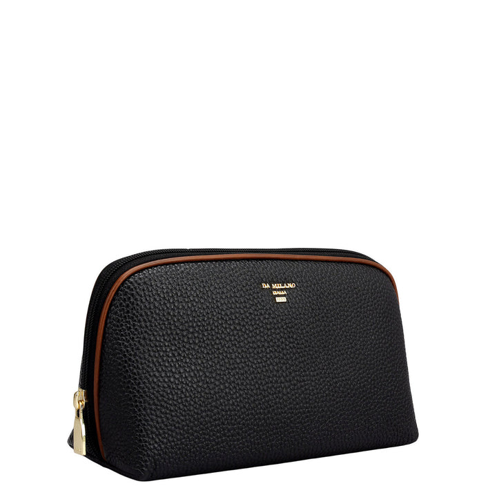 Wax Leather Multi Pouch - Black