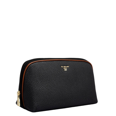 Wax Leather Multi Pouch - Black