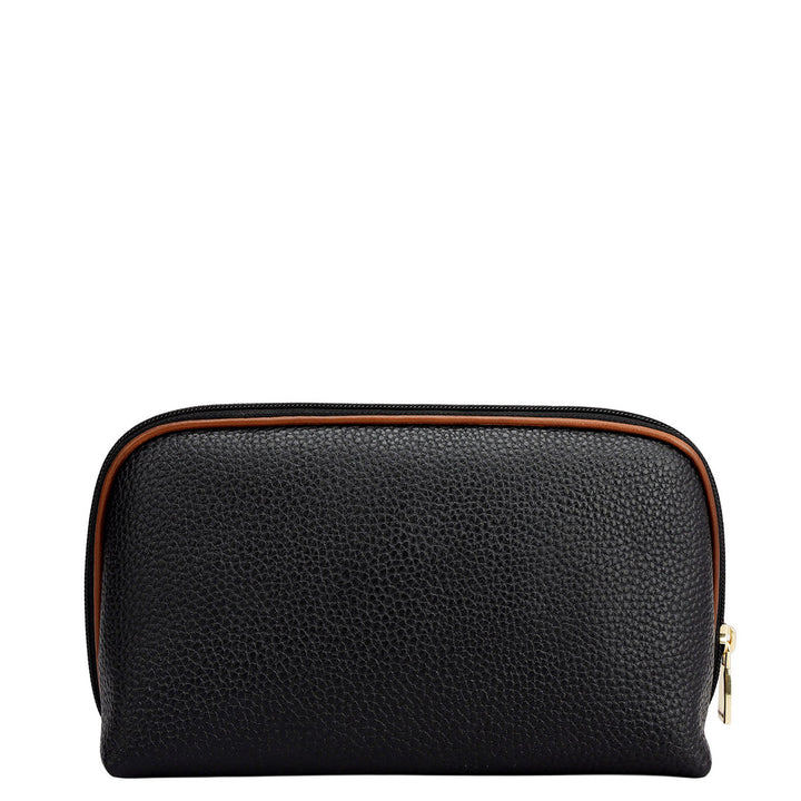 Wax Leather Multi Pouch - Black