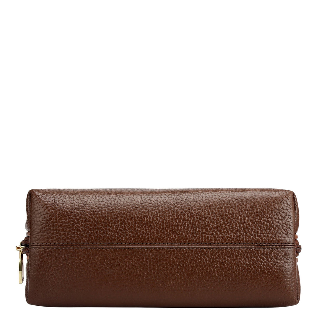 Wax Leather Multi Pouch - Espresso