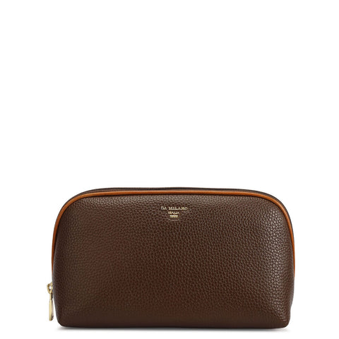 Wax Leather Multi Pouch - Mocha