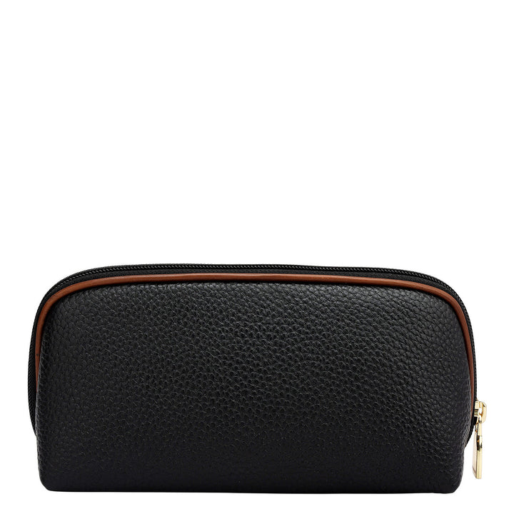 Wax Leather Multi Pouch - Black