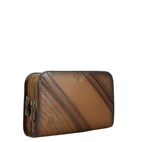 Signato Leather Multi Pouch - Cognac