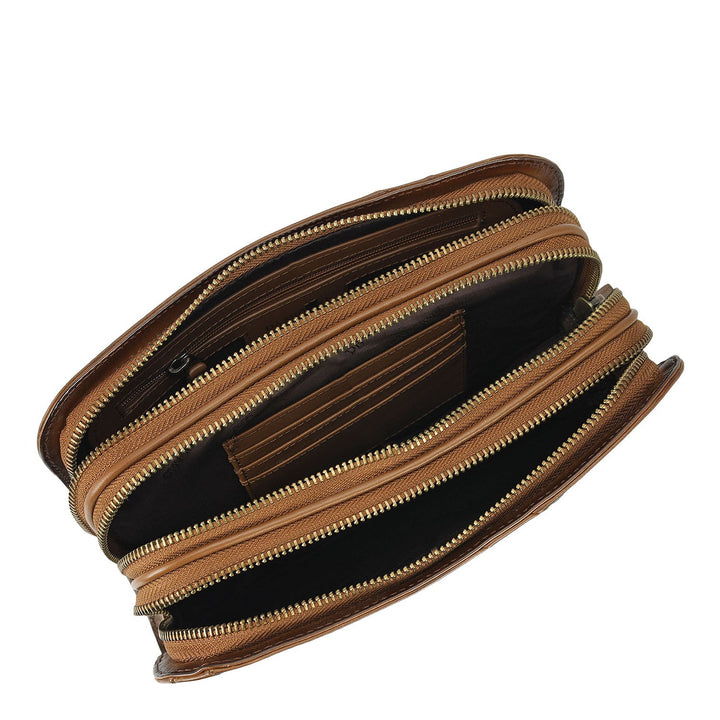 Signato Leather Multi Pouch - Cognac
