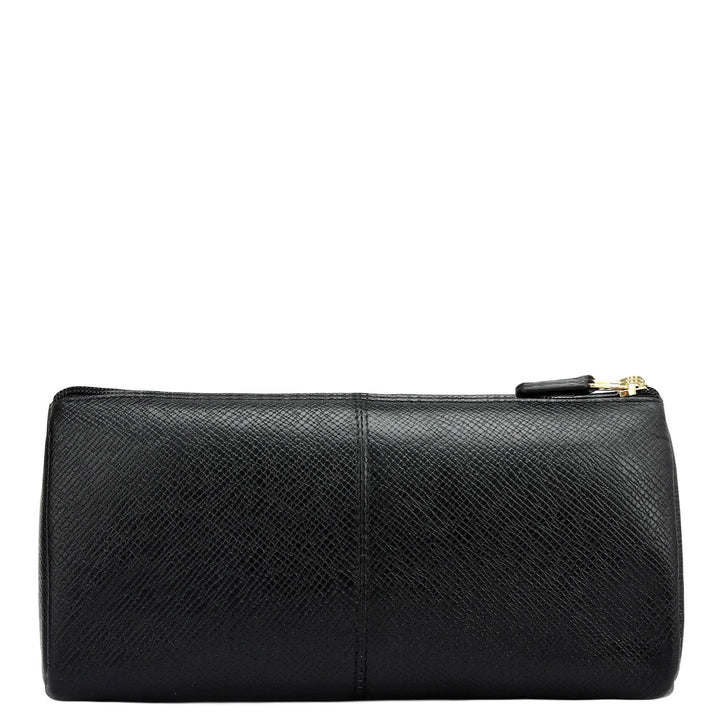 Franzy Leather Multi Pouch - Black
