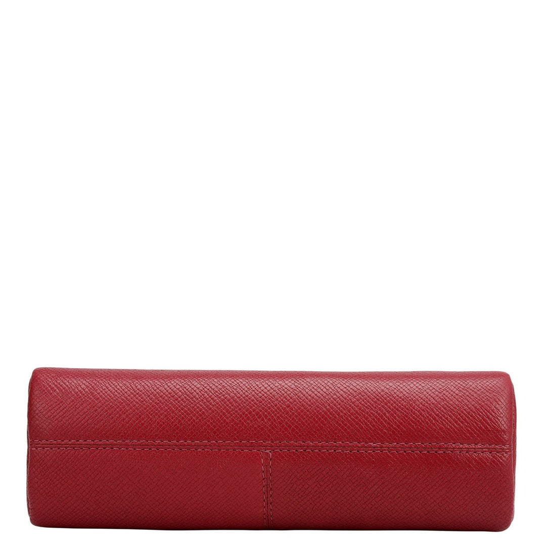 Franzy Leather Multi Pouch - Plumberry