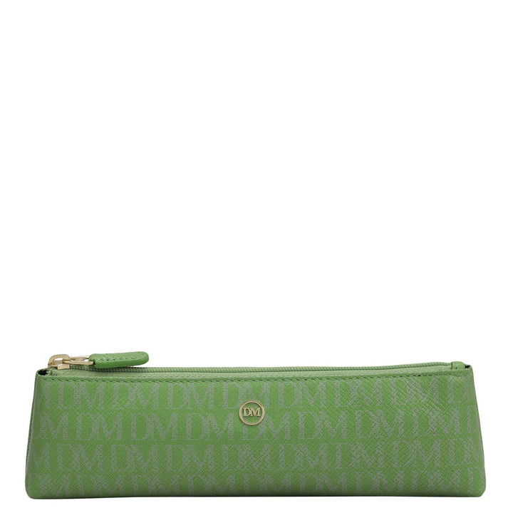 Monogram Leather Multi Pouch - Kiwi