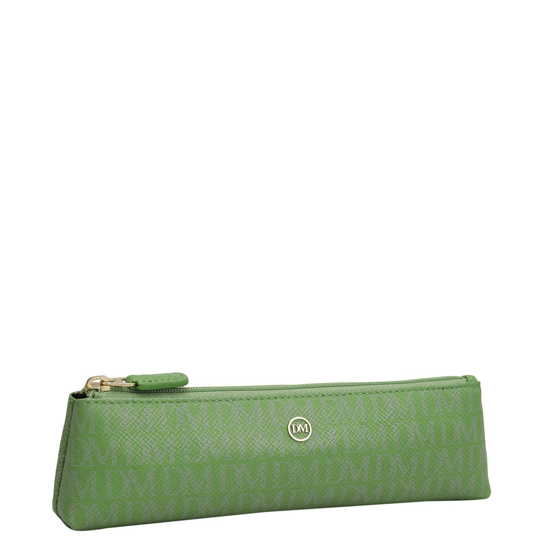 Monogram Leather Multi Pouch - Kiwi