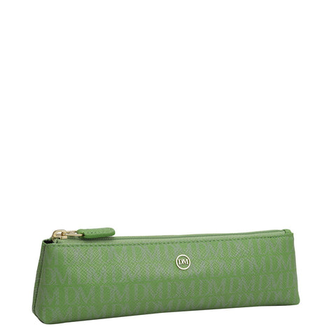Monogram Leather Multi Pouch - Kiwi