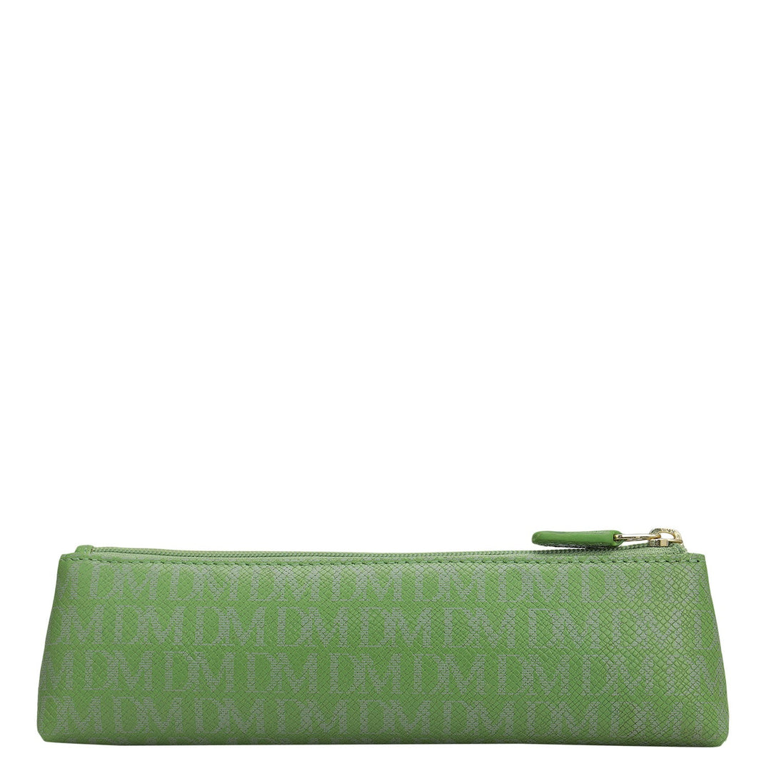 Monogram Leather Multi Pouch - Kiwi