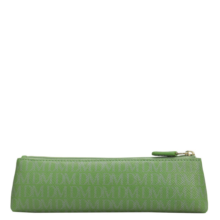 Monogram Leather Multi Pouch - Kiwi