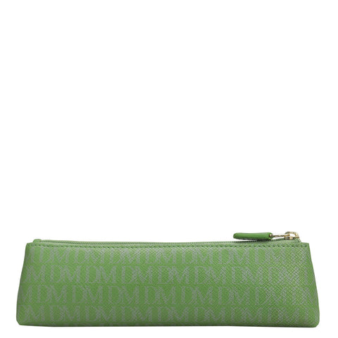 Monogram Leather Multi Pouch - Kiwi
