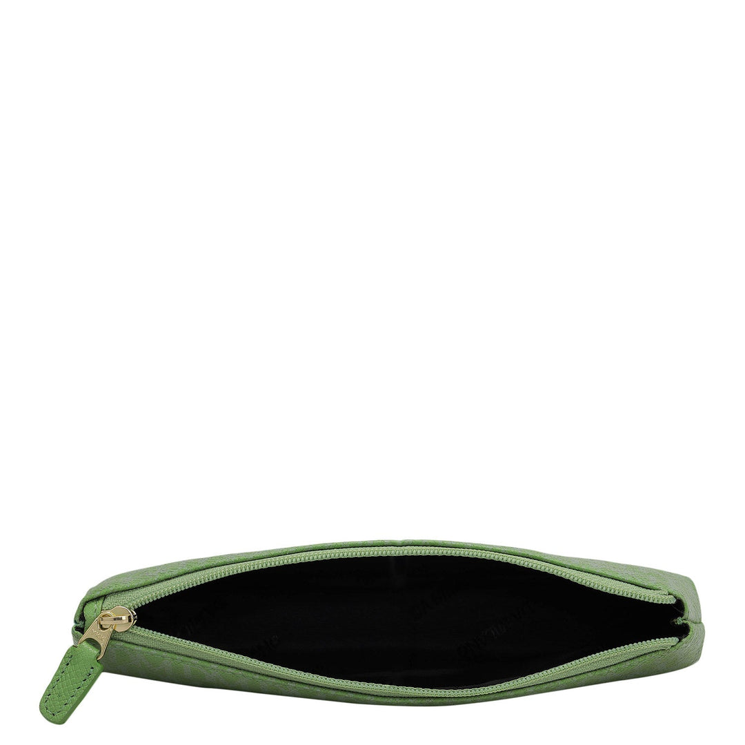 Monogram Leather Multi Pouch - Kiwi