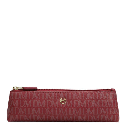 Monogram Leather Multi Pouch - Plumberry