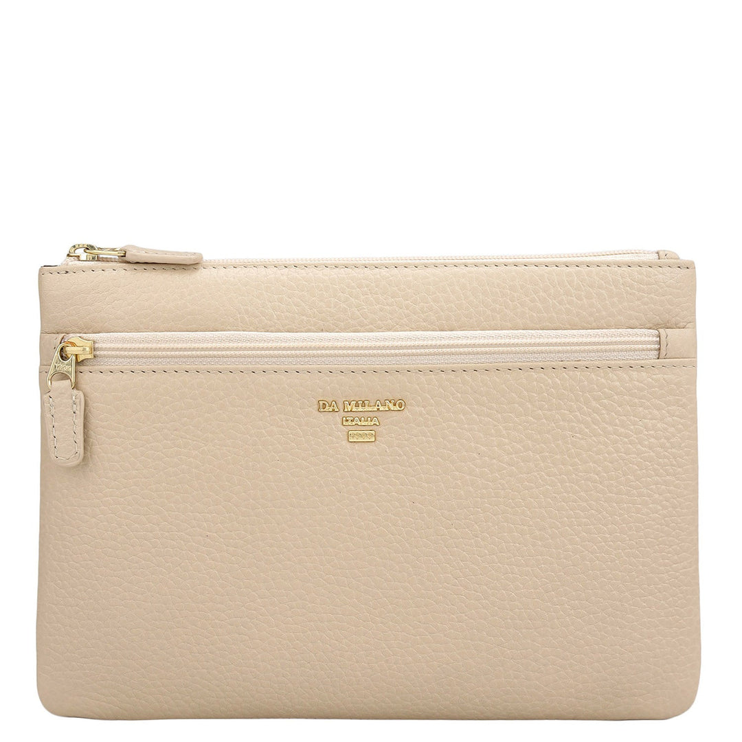 Wax Leather Multi Pouch - Dove