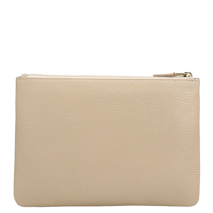 Wax Leather Multi Pouch - Dove