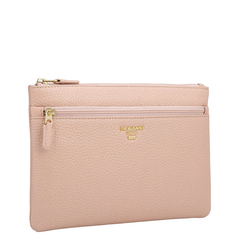 Wax Leather Multi Pouch - Feather