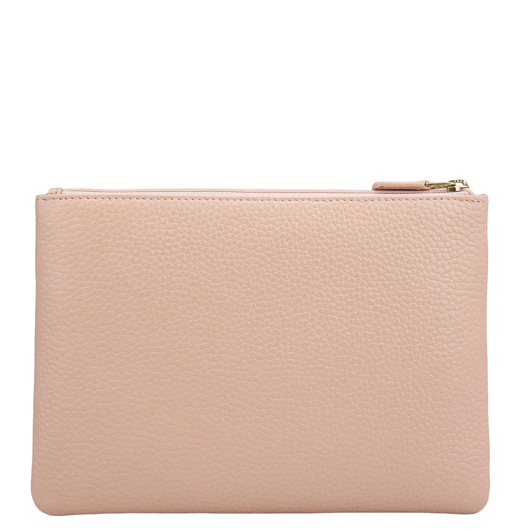 Wax Leather Multi Pouch - Feather