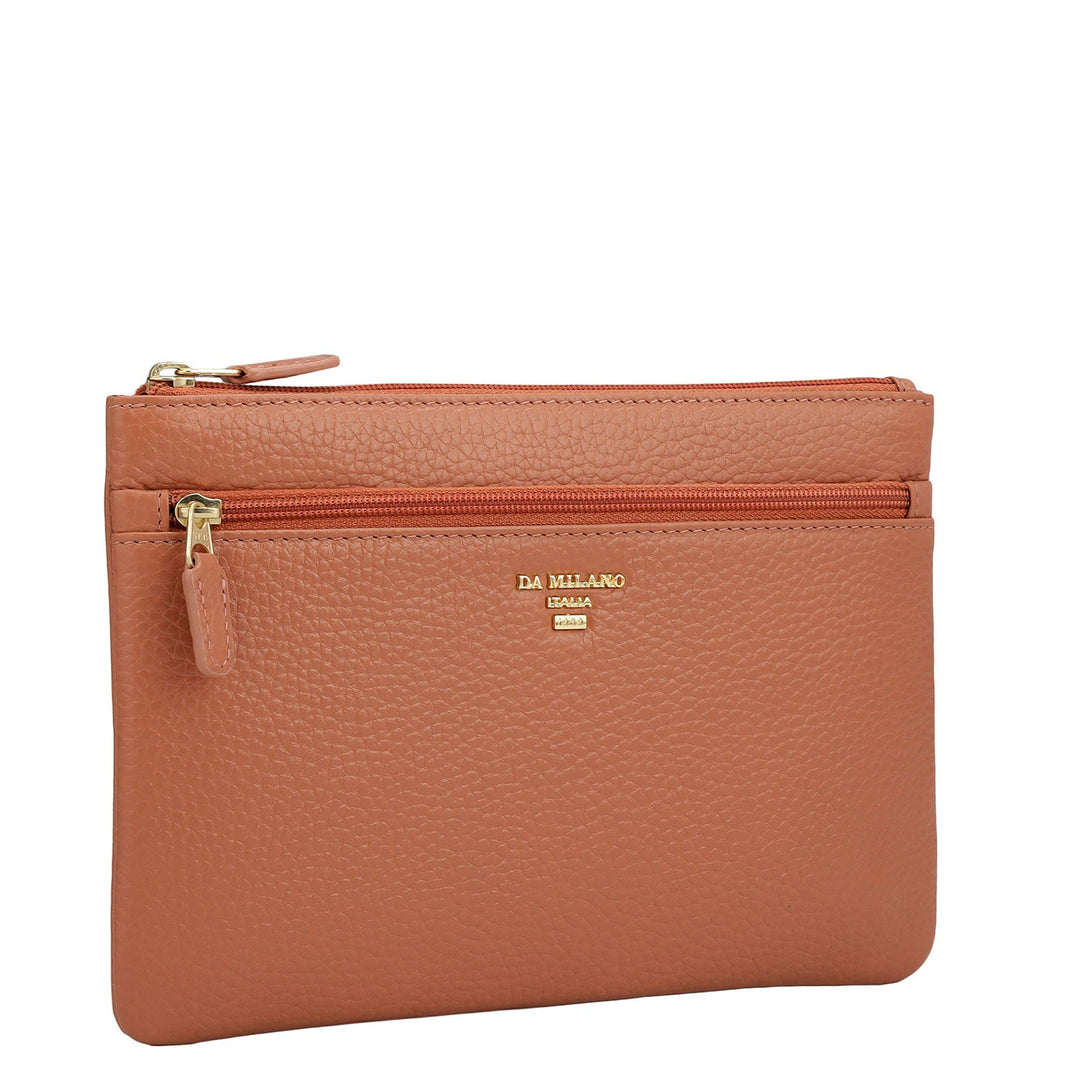 Wax Leather Multi Pouch - Terracotta