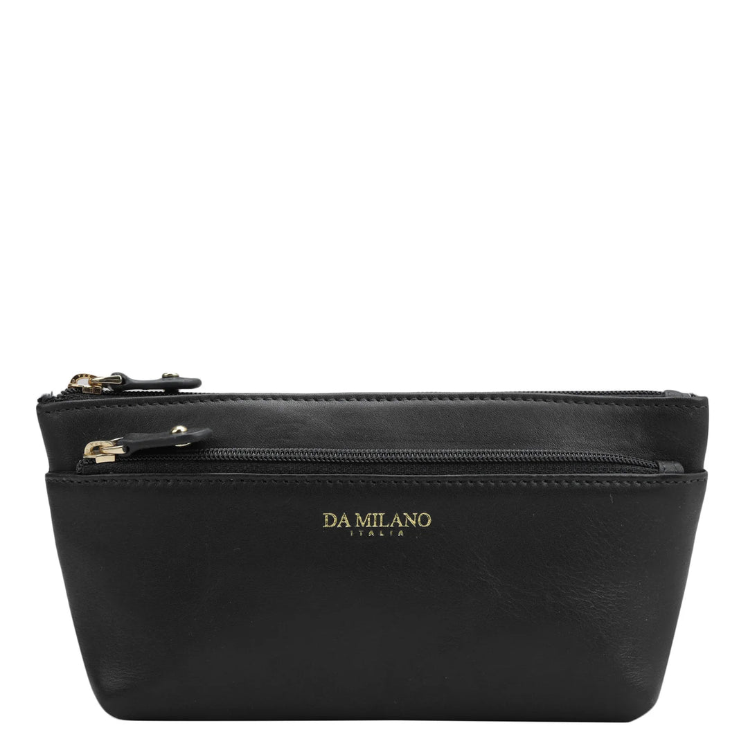 Calf Leather Multi Pouch - Black