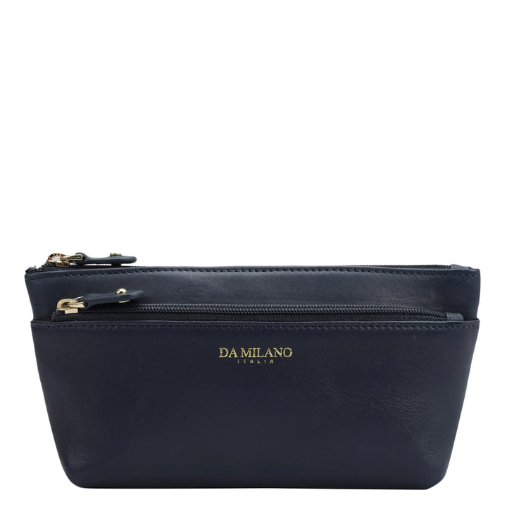 Calf Leather Multi Pouch - Navy