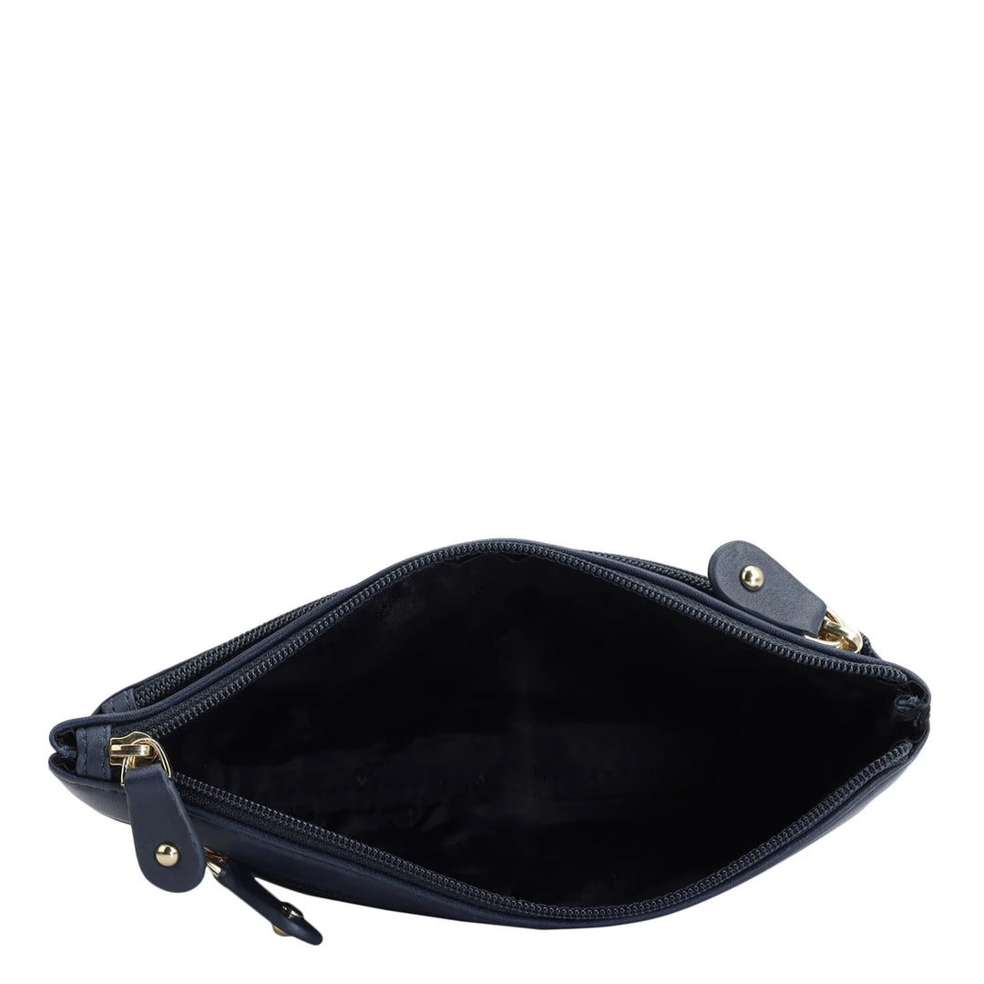 Calf Leather Multi Pouch - Navy