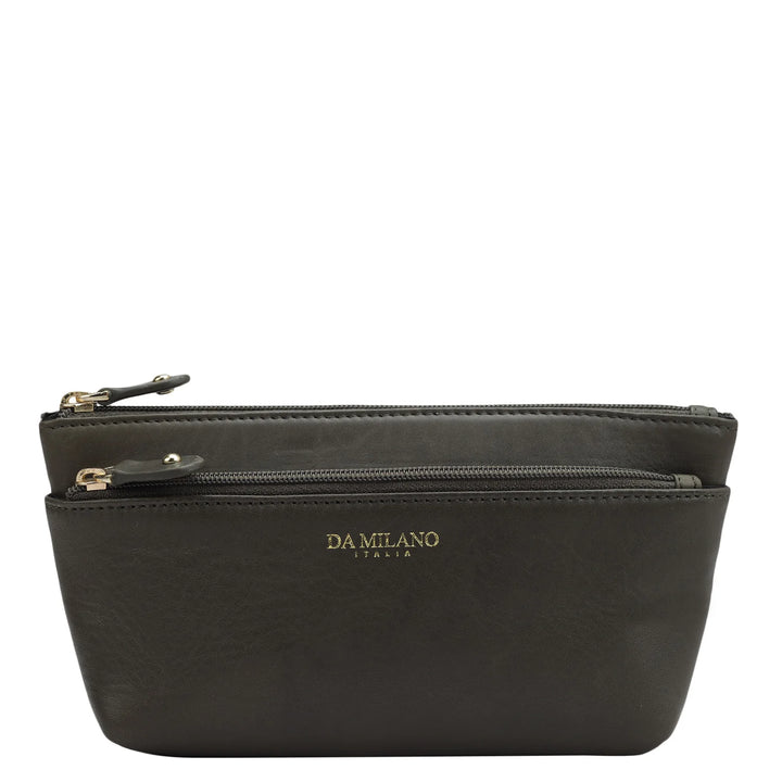 Calf Leather Multi Pouch - Olive