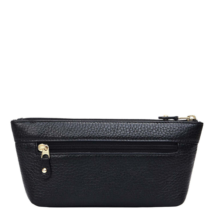 Wax Leather Multi Pouch - Black