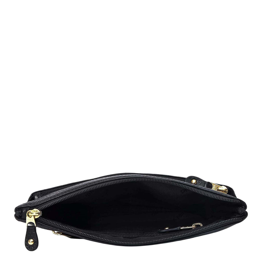Wax Leather Multi Pouch - Black