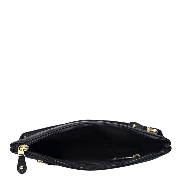 Wax Leather Multi Pouch - Black