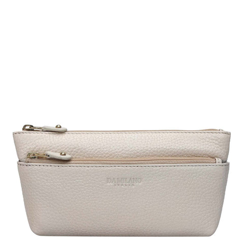 Wax Leather Multi Pouch - Dove