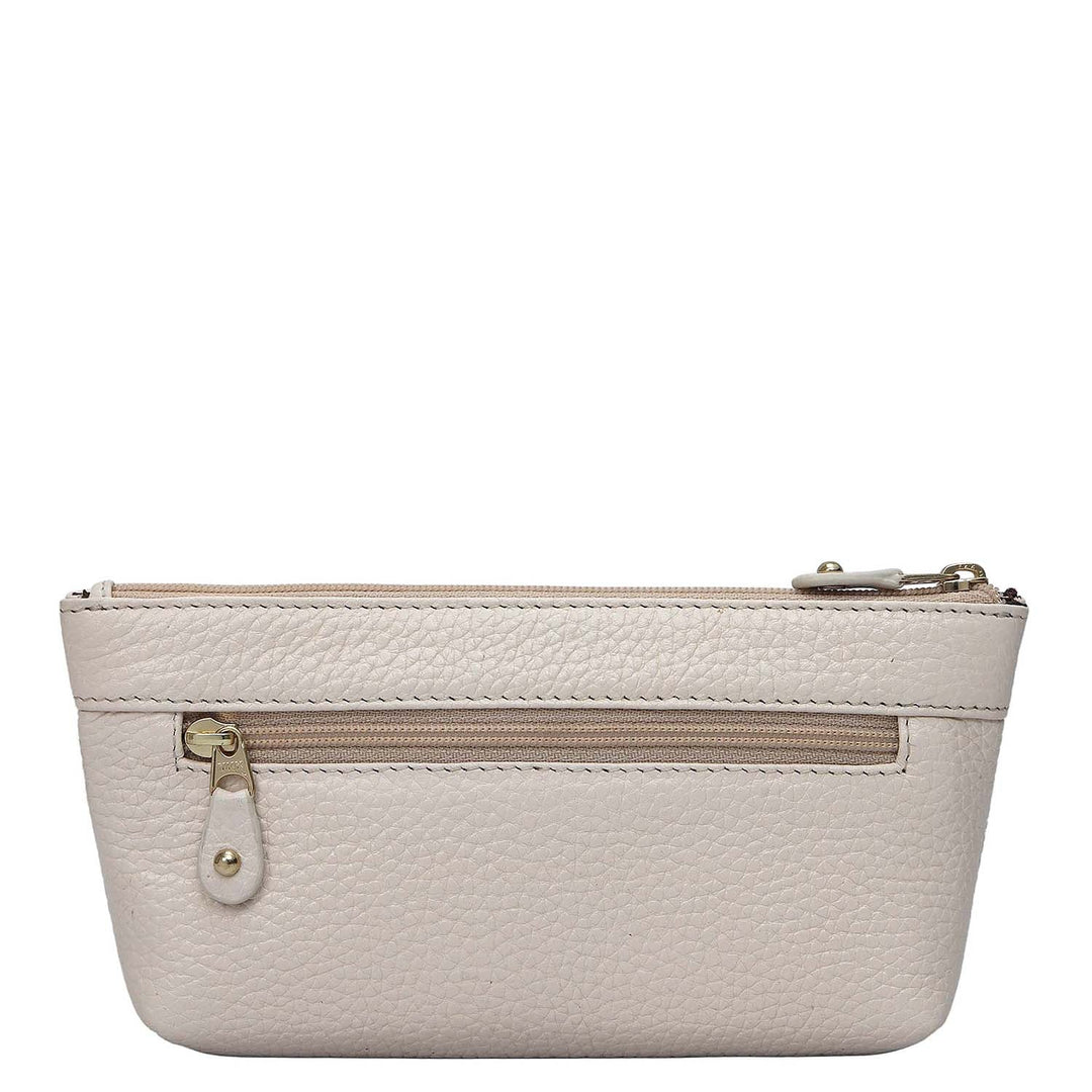 Wax Leather Multi Pouch - Dove