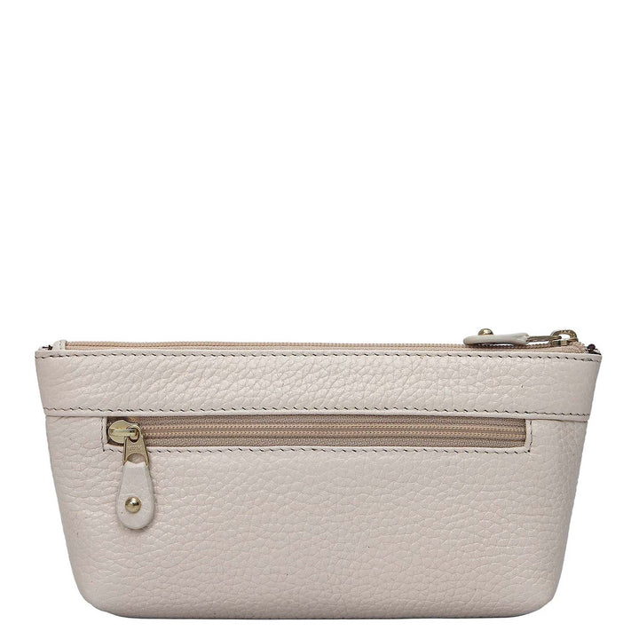 Wax Leather Multi Pouch - Dove