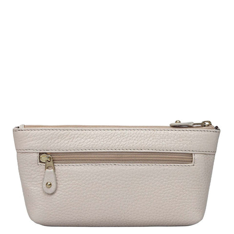 Wax Leather Multi Pouch - Dove