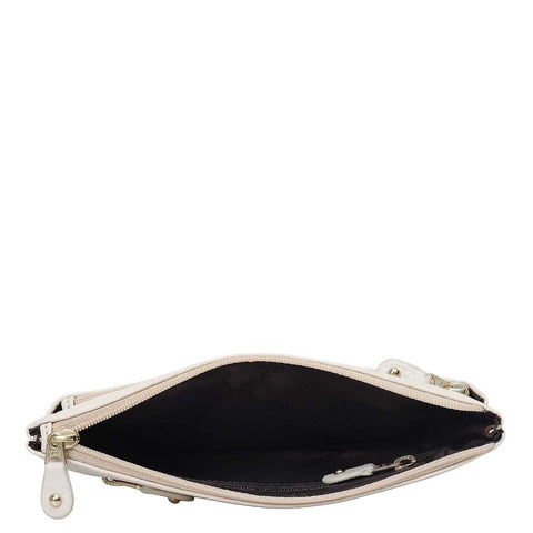 Wax Leather Multi Pouch - Dove