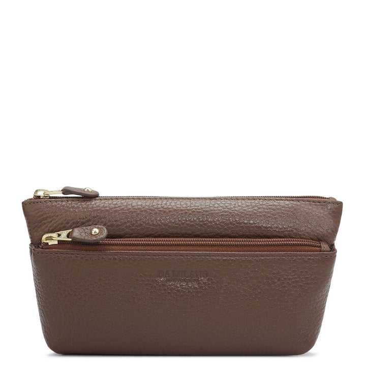 Wax Leather Multi Pouch - Espresso