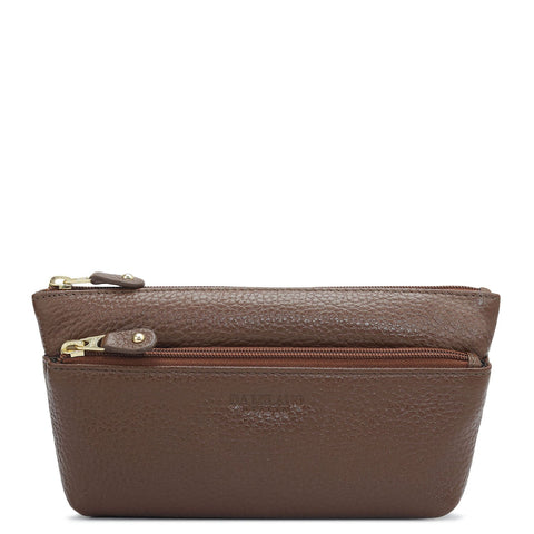 Wax Leather Multi Pouch - Espresso