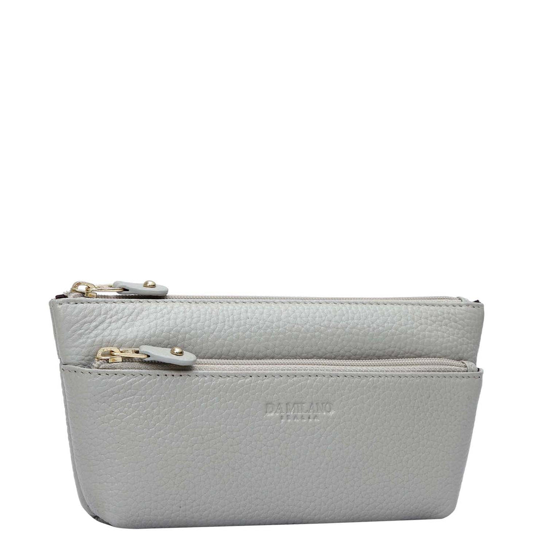 Wax Leather Multi Pouch - Khaki