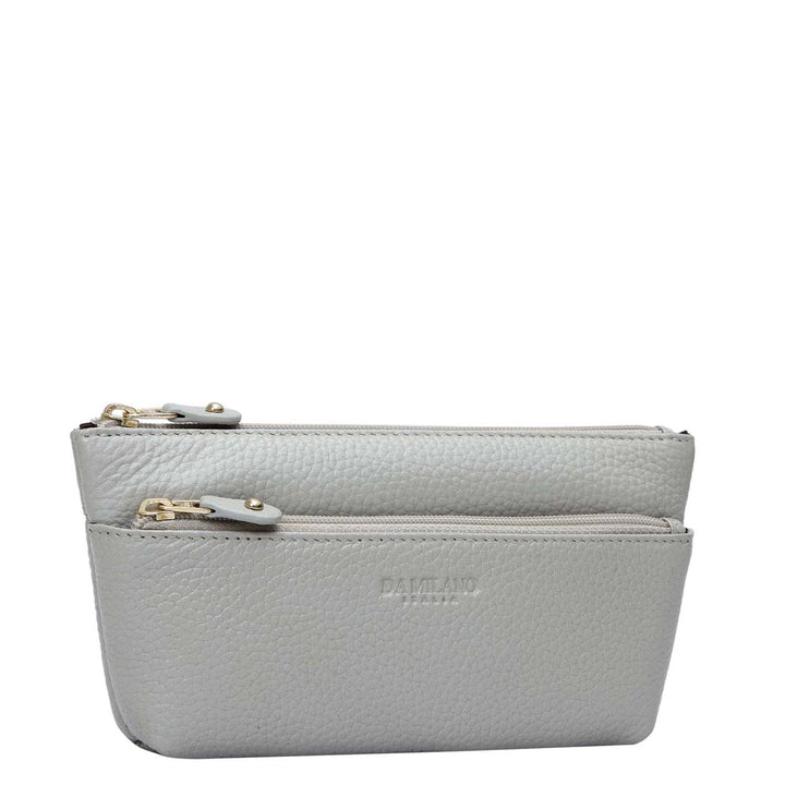 Wax Leather Multi Pouch - Khaki